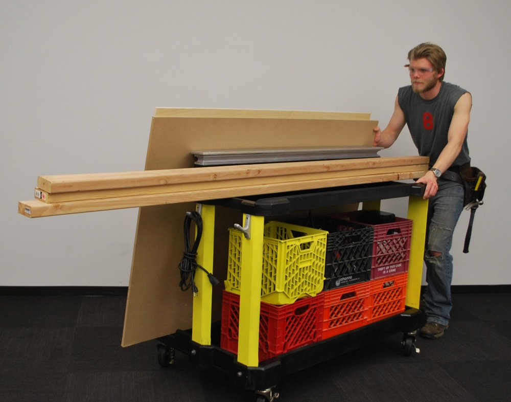 Lumber and sheet goods can be carried simultaneously.