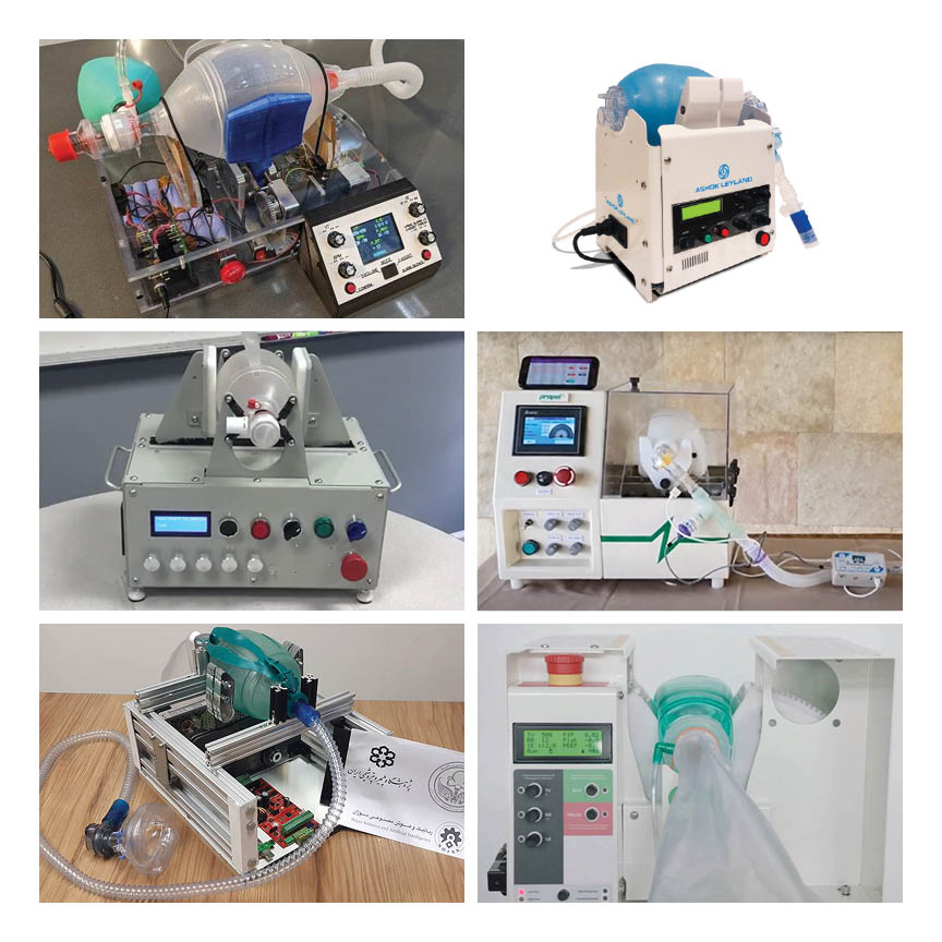 Our primary goal was to create a reference design that groups all around the world could use and modify for local manufacture and use. These are units from, New York, Iran, India and more.