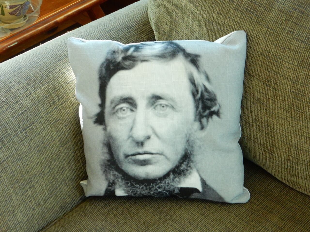 Digitally Printed Cotton, Polyester Filling: 
Henry David Thoreau had a way with words. We have a different way with words. 